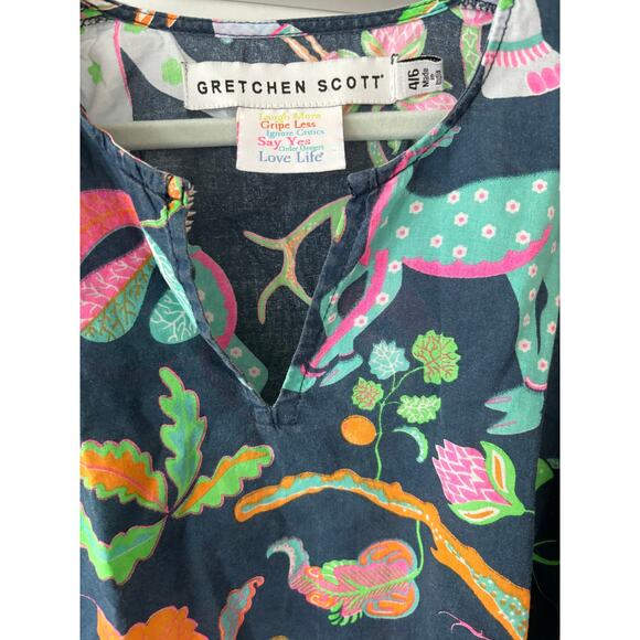 Gretchen Scott “Animal Kingdom” Print Shift Dress Size 4-6 - Picture 3 of 3